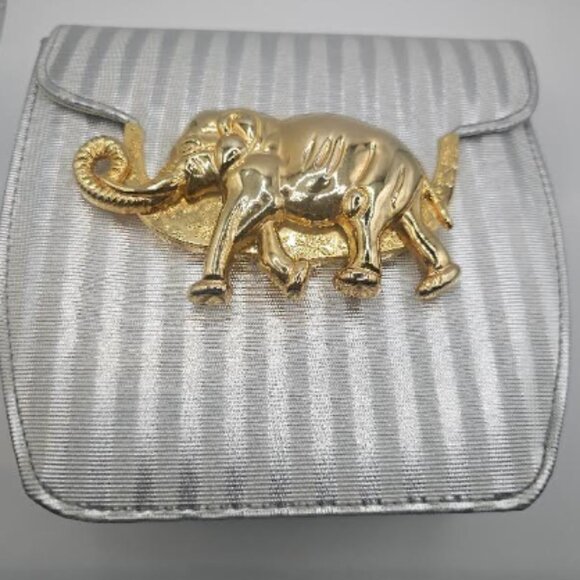 Vintage 1990's TangoBag Gold Elephant Motif - Picture 1 of 8